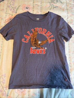 Levi's Navy Short-Sleeve California Eagle Graphic Tee